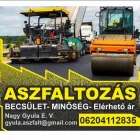 4 üzleti kép ASZFALTOZÁS-ÚTÉPÍTÉS NAGY GYULA Aszfaltozás ban/ben Budapest PE