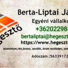 2 üzleti kép BERTA-LIPTAI JÁNOS EGYÉNI VÁLLALKOZÓ Otthon és Építőipar ban/ben Halásztelek PE