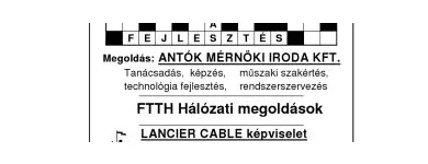 7 üzleti kép ANTÓK MÉRNÖKI IRODA TANÁCSADÓ, SZAKÉRTŐ ÉS SZOLGÁLTATÓ KFT. Számítástechnika & Elektronika ban/ben Budapest