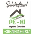 PE-KI LUX APARTMAN Idegenforgalom & Utazás ban/ben Balatonfüred VE