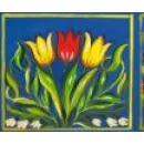 ART SCSK EGYEDI FALFESTMÉNY ÉS FESTETT BÚTOR TULIPÁNOS LÁDA Kultúra & Művészet ban/ben Dunaföldvár TO