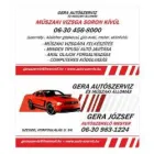 GERA JÓZSEF AUTÓSZERELŐ MESTER